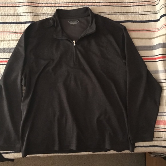 Cypress Club Performance Men’s Golf Quarter Zip Pullover 2XL Dark Grey - Picture 2 of 2